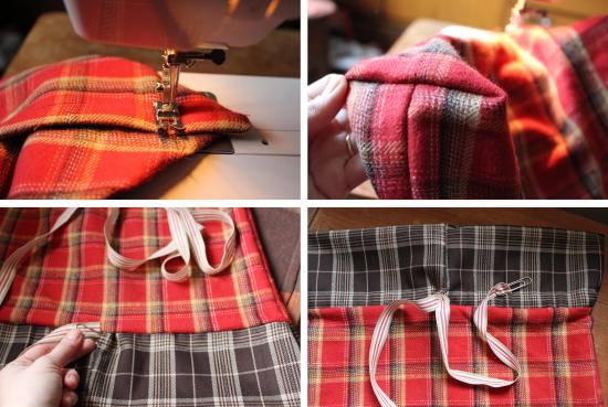 offset warehouse christmas showcase gift bag sewing project