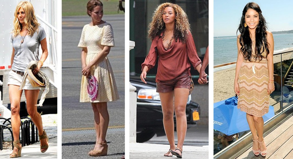 tamagotchi life summer shoe trends jennifer aniston vanessa hudgens duchess of cambride beyonce