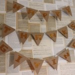 DIY festive thanksgiving celebration banner glitter lettering
